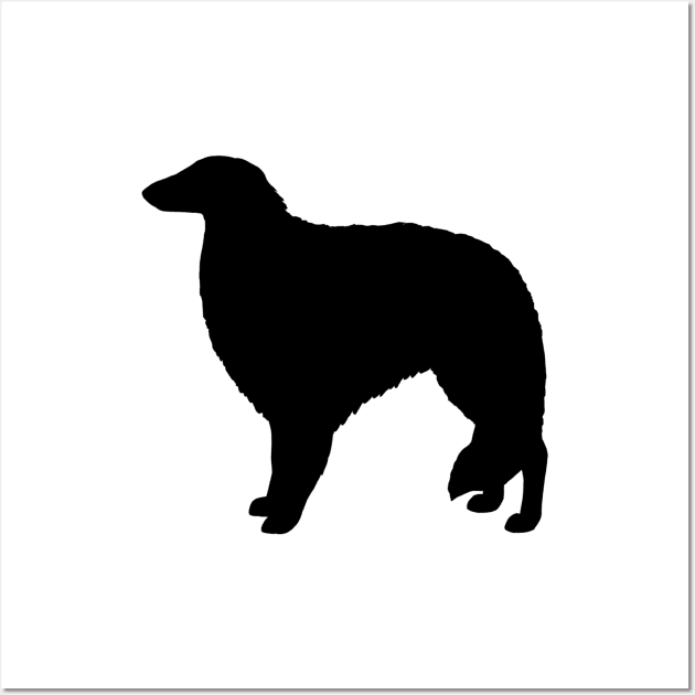 Borzoi Dog Breed Silhouette Wall Art by Coffee Squirrel